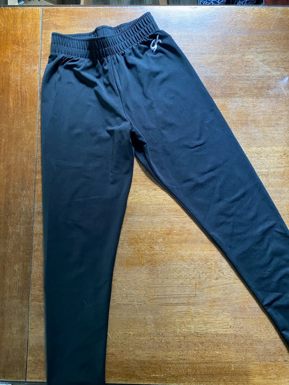 GK Black Kids Warm Up Pants with Elastic Waist